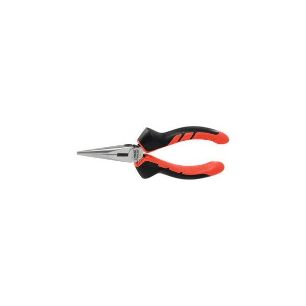 Snipe Nose Pliers with Grips, Bright Finish, Overall Length: 160 mm